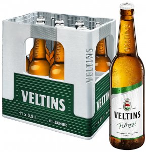 VELTINS Pils 11 0 5 MEHRWEG KASTEN BIER BIERE Getränke Frieling