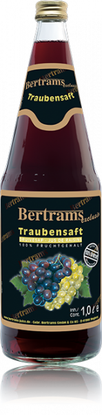 BERTRAMS TRAUBENSAFT 100% 6/1,0 (MEHRWEG)