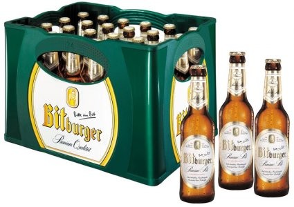 BITBURGER Pils 24x0,33l (MEHRWEG)